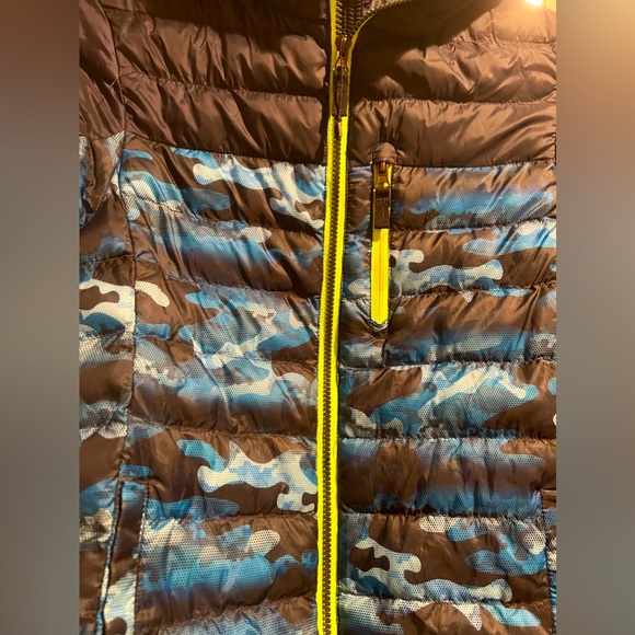 Boy’s Large Puffer Coat Blue 14/ 16 Insulated Hoodie Jacket Zero Exposure - Picture 2 of 5